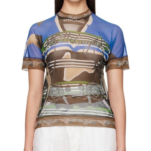 Ottolinger Tops - Ottolinger Mesh T-Shirt